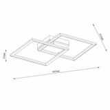  solea 38 plafonska svetiljka 36W 3000/4000/6000K crna/drvo dim | ePonuda.com