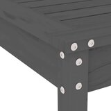  3-dijelni vrtni bistro set sivi od masivne borovine | shoptok.hr