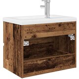 Ormarić za sudoper ugradbenim Lavabo - Umivaonikom i slavinom Staro drvo | shoptok.hr