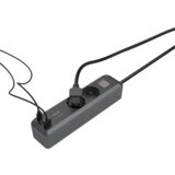 Hama 00223188 razdelilna letev s stikalom sivo-črna vtičnica 1 kos, (20457825) | Shoptok.si
