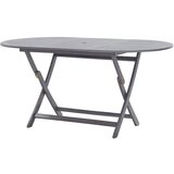 vidaXL Zložljiva vrtna miza 160x85x75 cm trden akacijev les Cene