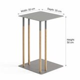 Hanah home pomoćni stočić catania anthracite | Eponuda.com