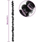vidaXL Garland od božićnih kuglica Crna 186 cm Polistiren | shoptok.hr