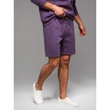 Ombre Unisex sweat shorts with drawstring waistband - purple | Shoptok.si