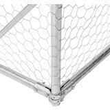 vidaXL Zunanji pasji boks z izpustom 5x2x1,5 m pocinkano jeklo | Shoptok.si