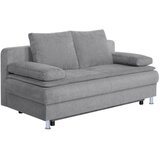 P & B ZOFA S POSTELJNO FUNKCIJO, rjavosiva tekstil, leseni material | Shoptok.si