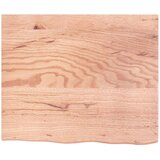  Zidna polica za Lavabo - Umivaonik od čelika i masivne hrastovine - svijetlo smeđa i bijela 60 x 50 x 2 cm 1 Pravokutno | shoptok.hr