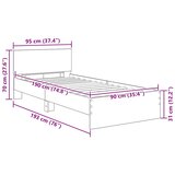  Krevetna konstrukcija Staro drvo 90 x 190 cm Konstruirano drvo | shoptok.hr