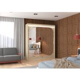 ADRK Klizni ormar s ogledalom i LED rasvjetom ARIZONA, 180 cm - SONOMA-SONOMA HRAST | shoptok.hr