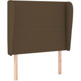  Uzglavlje s ušima tamnosmeđe 103x23x118/128 cm od tkanine | shoptok.hr
