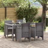 vidaXL Vrtna stolica Set od 4 Svjetlosiva Plastika, Poliester Standard Cijene