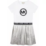 Michael Kors Dječja haljina boja: bijela, mini, širi se prema dolje
