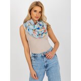 Fashion Hunters Women's tunnel scarf with print - blue | Shoptok.si