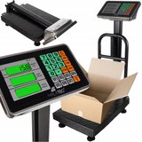  Skladiščna digitalna aku. elektronska tehtnica do 150kg LCD osvetljena črna | Shoptok.si