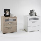 Furnova FMD Nočna mizica s 3 predali barva hrasta, (21928040) | Shoptok.si