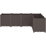  Vrtna sadilica smeđa 160 x 120 x 53 cm PP | shoptok.hr