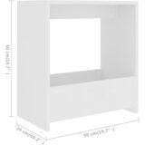  Bočni stolić bijeli 50 x 26 x 50 cm od konstruiranog drva | shoptok.hr