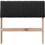  Tapecirani uzglavlje Crna 80 cm Čvrsto borovo drvo | shoptok.hr