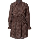 AX Paris Dolga srajca mornarska / rjava / temno liila | Shoptok.si