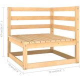  Vrtna sedežna garnitura 12-delna z blazinami trdna borovina, (20703827) | Shoptok.si