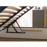 Bobochic Paris Temno siva oblazinjena zakonska postelja s prostorom za shranjevanje z letvenim dnom 160x200 cm Badja – | Shoptok.si