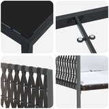 vidaXL set vrtne blagovaonice s jastučićima smeđi poli ratan | shoptok.hr