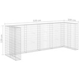 vidaXL gabionski zid za kante od pocinčanog čelika 320 x 100 x 120 cm | shoptok.hr
