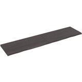 vidaXL Zidna polica tamnosiva 200 x 50 x 4 cm od obrađene hrastovine | shoptok.hr