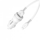 Hoco avtopolnilec Z27, 2,4 a s kablom 1m lightning iphone - bel | Shoptok.si