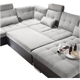 MID.YOU SEDEŽNA GARNITURA, tkanina črna, srebrne barve | Shoptok.si