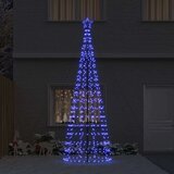 vidaXL LED božično drevesce med 800 LED Modra 400 cm elezo | Shoptok.si