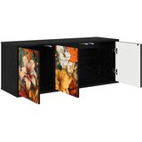  ormar za montažu na zid GENNEP 102 x 33 x 40 cm Crni hrast | shoptok.hr