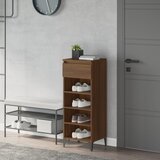 The Living Store stojalo za čevlje rjav hrast 40x36x105 cm inženirski les - regal za čevlje, (21485639) Cene