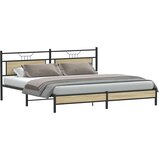  Metalni okvir kreveta bez madraca boja hrasta sonome 193x201 cm | Eponuda.ba