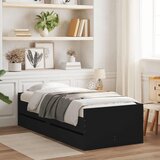  Okvir kreveta s ladicama crni 90 x 190 cm | shoptok.hr
