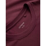 Ombre Men's Streetstyle cotton t-shirt with pocket print - maroon | Shoptok.si