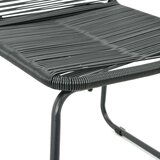PVC 3-dijelni vrtni blagovaonski set od ratana crni | shoptok.hr