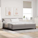 Box spring krevet Sivo-smeđa 200 x 200 cm tkanina | shoptok.hr