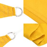  Jedro za zaštitu od sunca 160 g/m² žuto 2,5 x 3 m HDPE | shoptok.hr