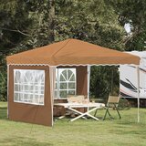  Zložljivi šotor za zabave Bež 288 x 288 x 245 cm Oxford tkanina, (5000212545) | Shoptok.si