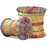 Stolci od bambusa sa chindi detaljima 2 kom višebojni | shoptok.hr