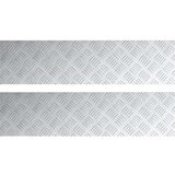 vidaXL Srebrna Aluminij 80 x 20 x 0.3 cm Alum. stepenice Pravokutne | shoptok.hr