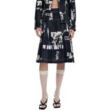 Desigual teget midi suknja Cene