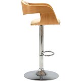 Barska Barski stolček krem ukrivljen les in umetno usnje, (20624544) | Shoptok.si