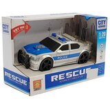  Policijski automobil na baterije 1:20 sa zvučnim i svjetlosnim efektima - srebrni | Shoptok.si