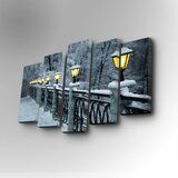 Wallity 5PUC-083 multicolor decorative canvas painting (5 pieces) | ePonuda.com