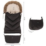 Zopa zimska vreća Fluffy Combi, Night Black | shoptok.hr