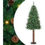  Mršavo božićno drvce Zelena 180 cm PVC i čvrsto drvo bora | shoptok.hr