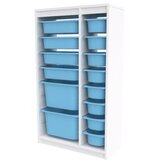 Hanah home višenamenske police montana xs 2D4N8U white blue v2 | ePonuda.com