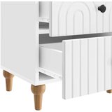  Noćni ormar 2 pcs Bijela visokog sjaja 43 x 34,5 x 48 cm | shoptok.hr